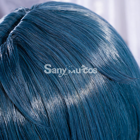 Game Genshin Impact Xingqiu Cosplay Wig Short Blue