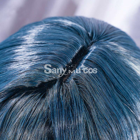 Game Genshin Impact Xingqiu Cosplay Wig Short Blue