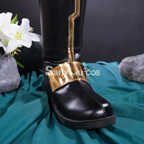 Genshin Impact Xiao Yaksha Cosplay Shoes Male Cosplay Xiao Boots With Decoration