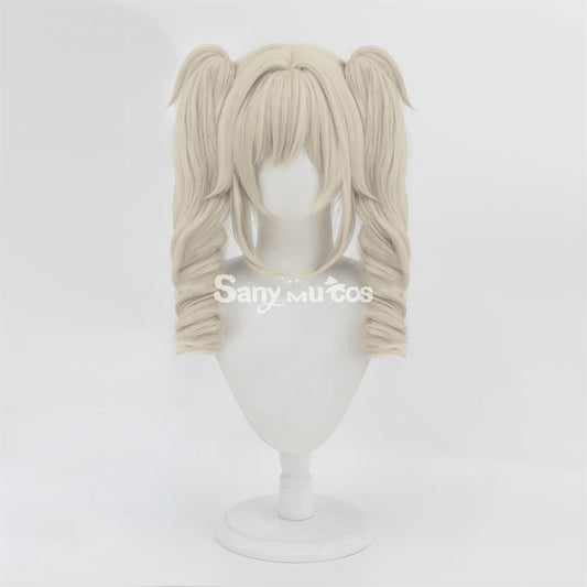 Game Genshin Impact Barbara Cosplay Wig Double Tails Cosplay Wig 1200
