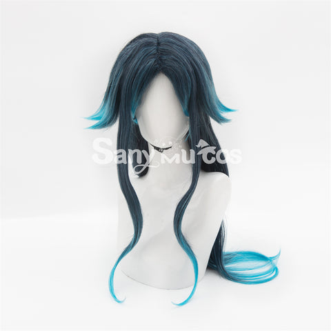 Game Genshin Impact Cosplay Bonanus Blue Gradient Long Cosplay Wig